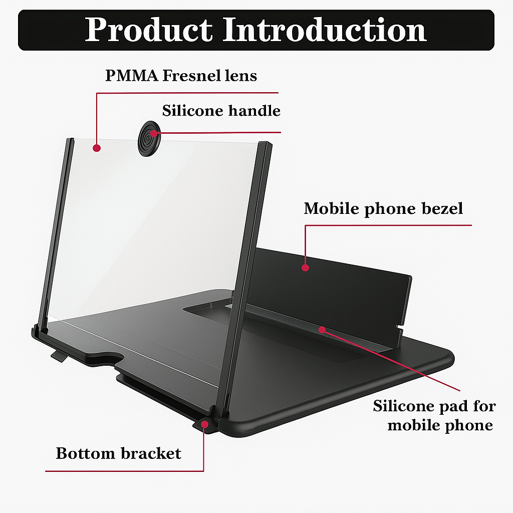Phone Screen Projector HD for All Smartphones